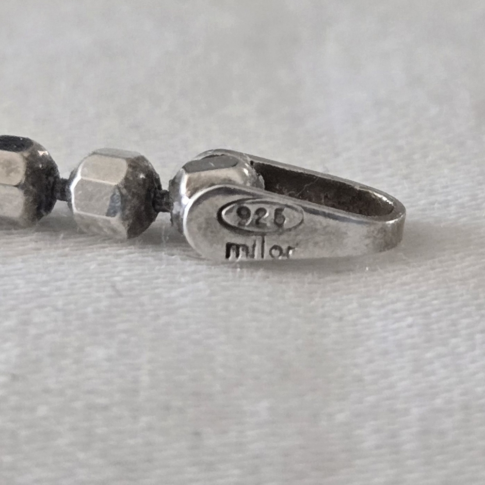Milor Faceted Bead Bracelet - Silver - Picture 9 of 12
